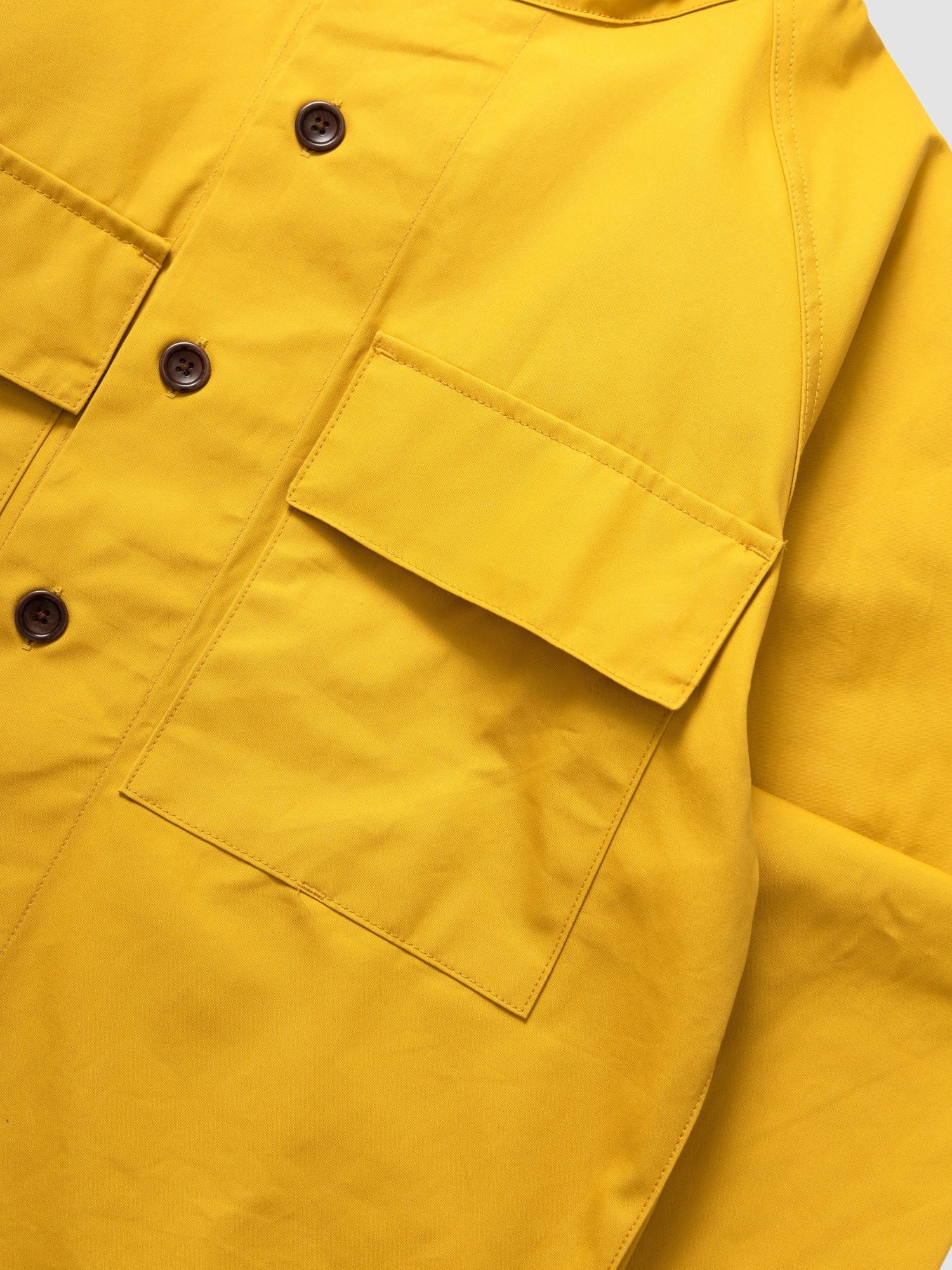 WAXED COTTON ALLOTMENT PARKA - ochre
