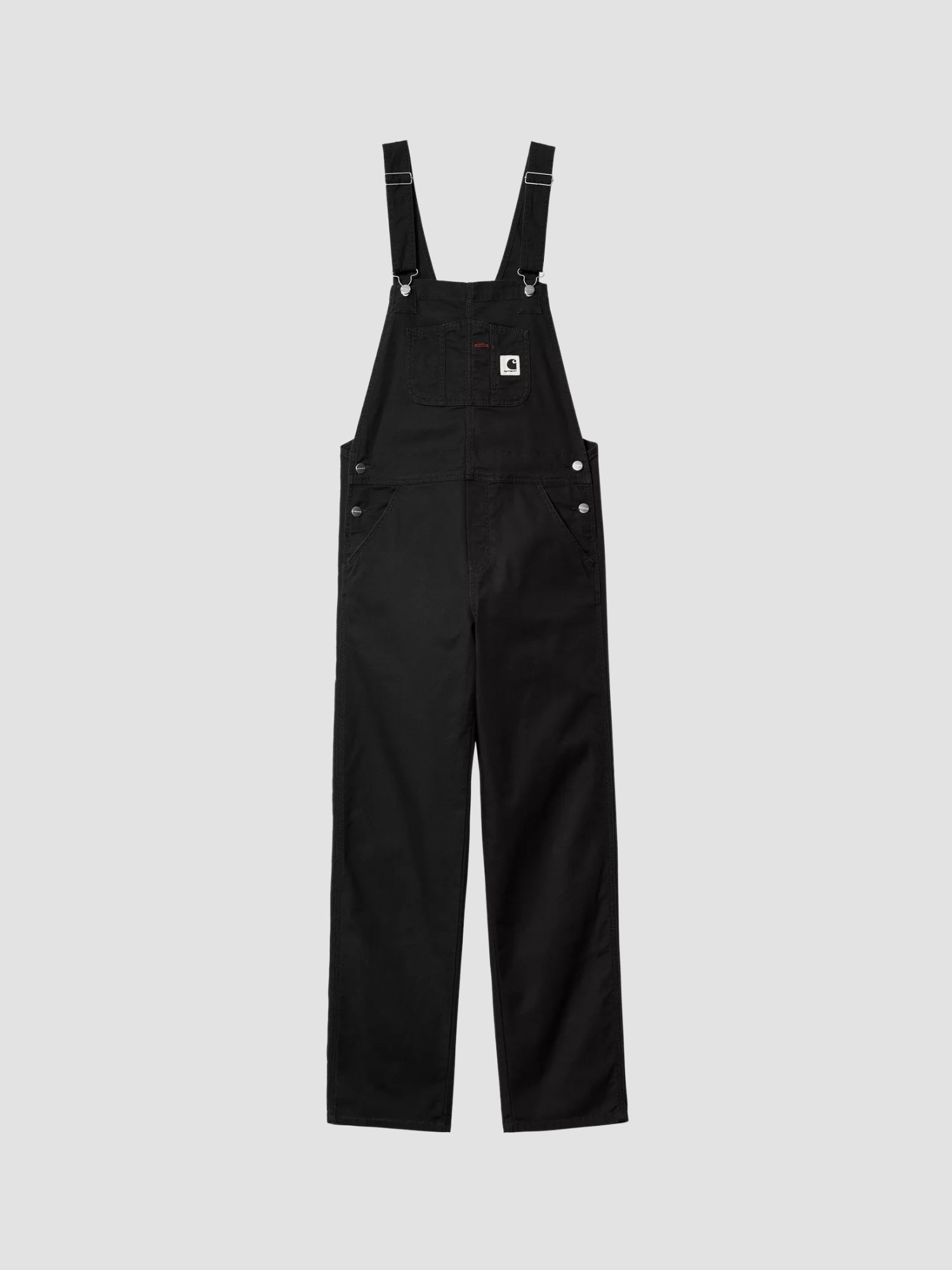 W' BIB OVERALL STRAIGHT - black rinsed