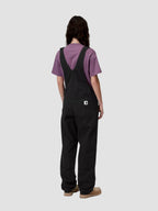 W' BIB OVERALL STRAIGHT - black rinsed
