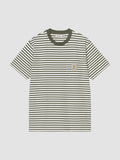 S/S EZRA POCKET T-SHIRT - leaf/wax