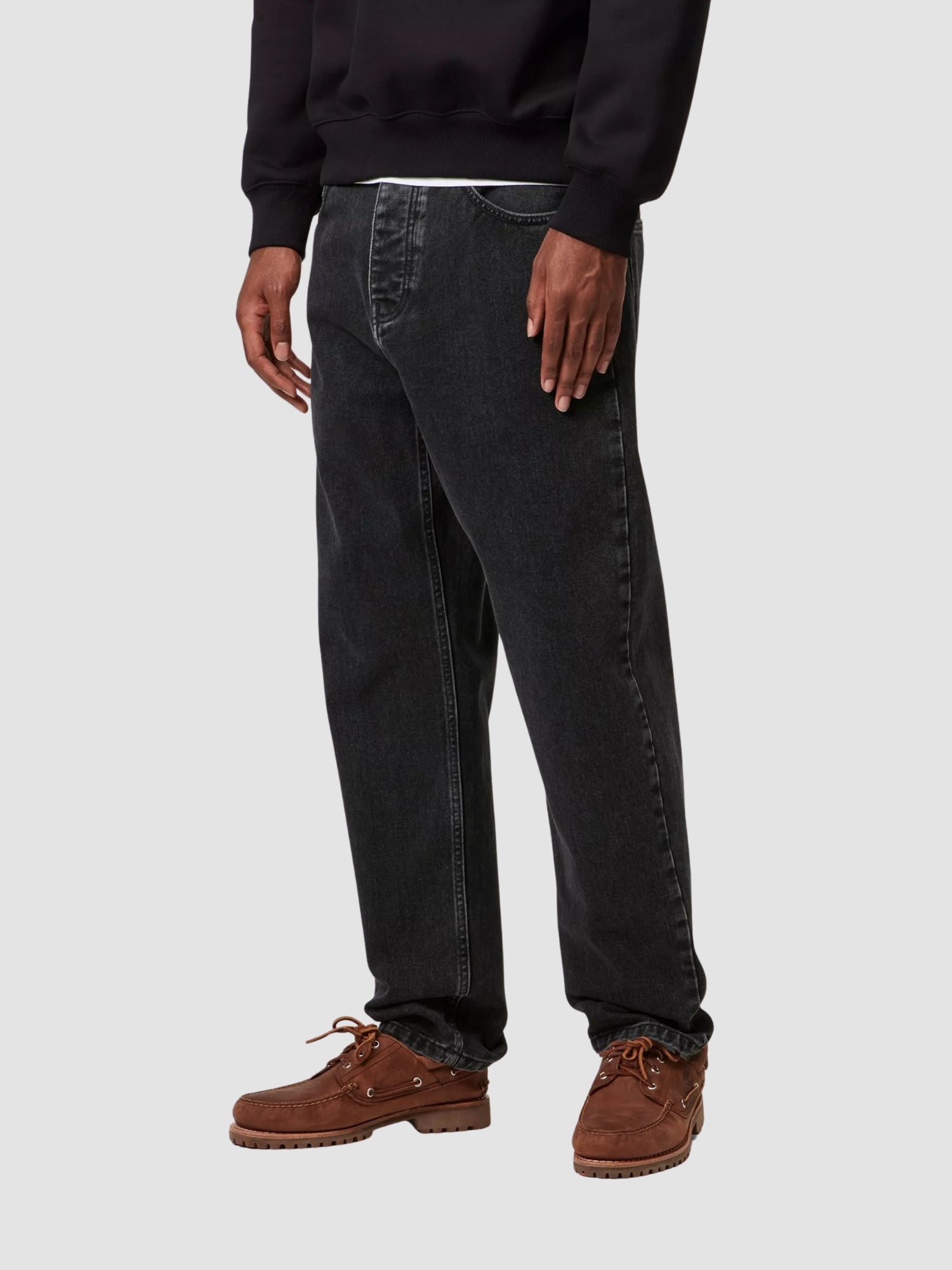 NEWEL PANT - black stone washed