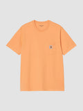S/S POCKET T-SHIRT - gentle orange
