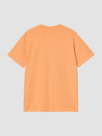 S/S POCKET T-SHIRT - gentle orange
