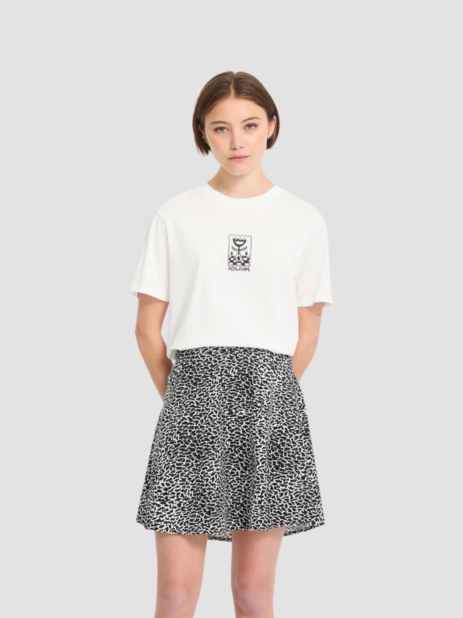 RAWLY SKIRT - black/white