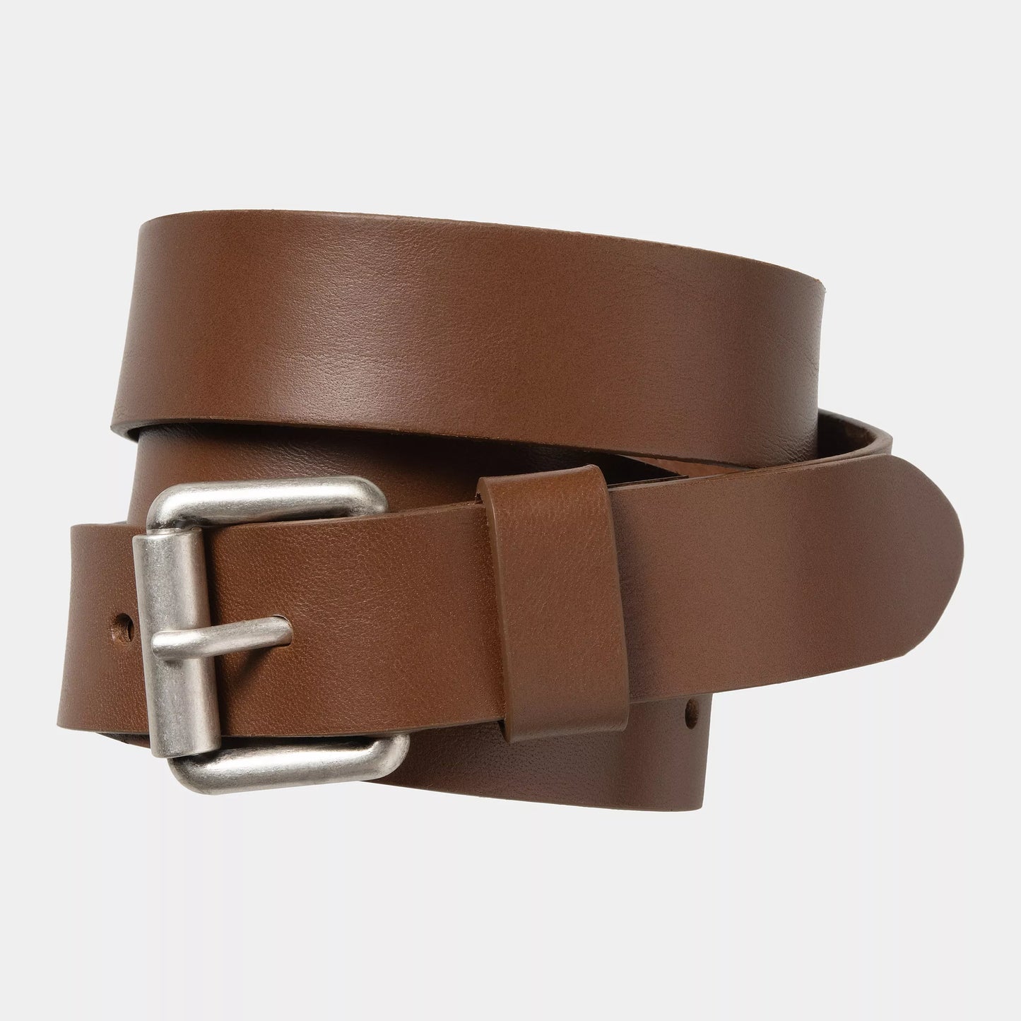 RYAN BELT - cognac/silver