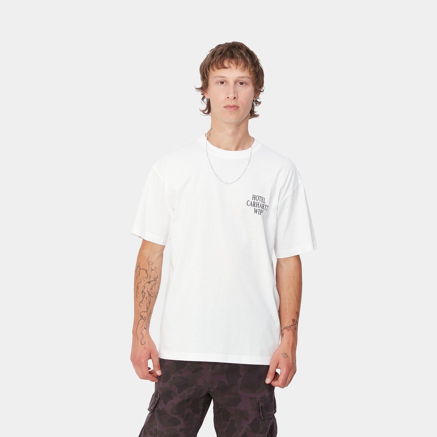 S/S HOTEL KEYS T-SHIRT - white/black
