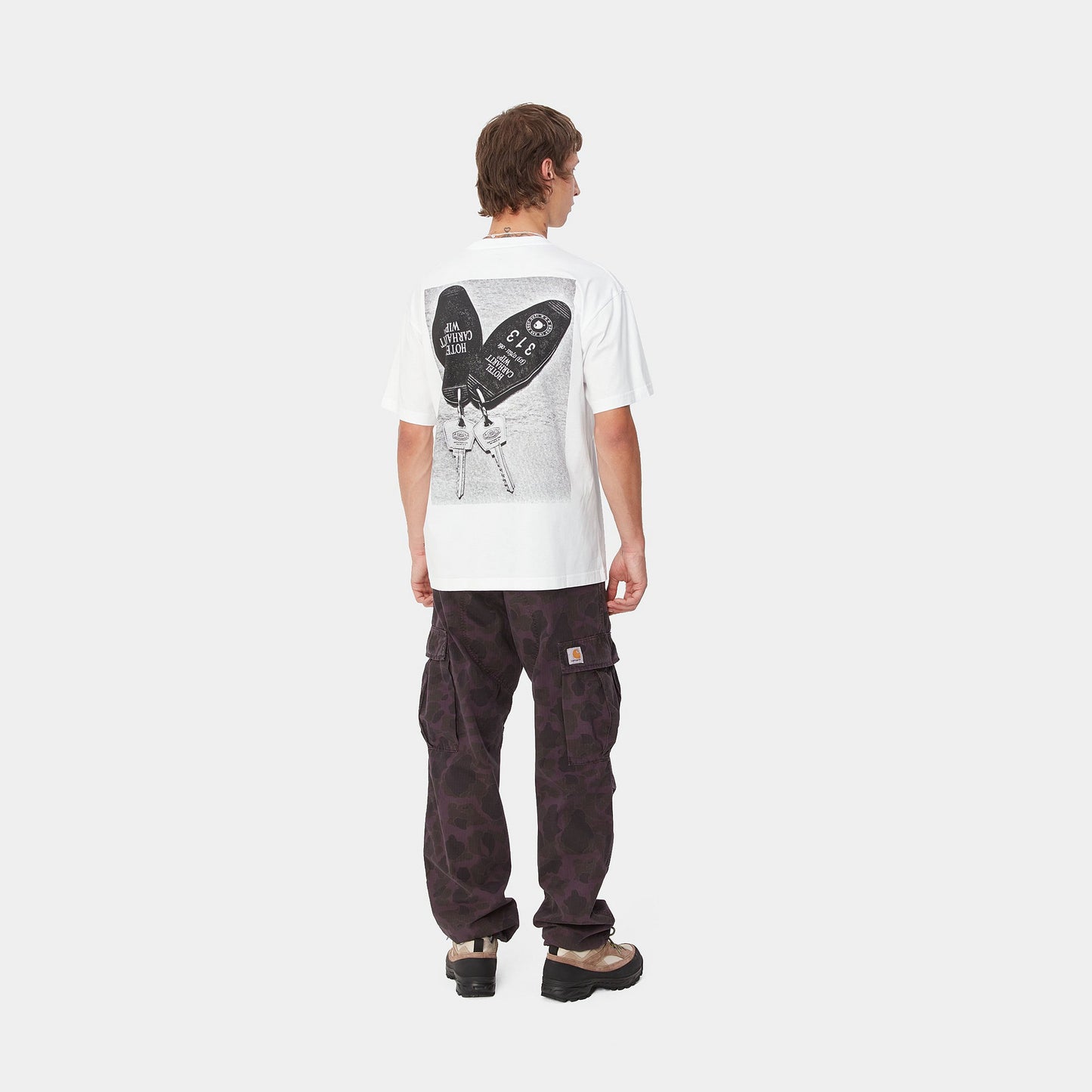 S/S HOTEL KEYS T-SHIRT - white/black