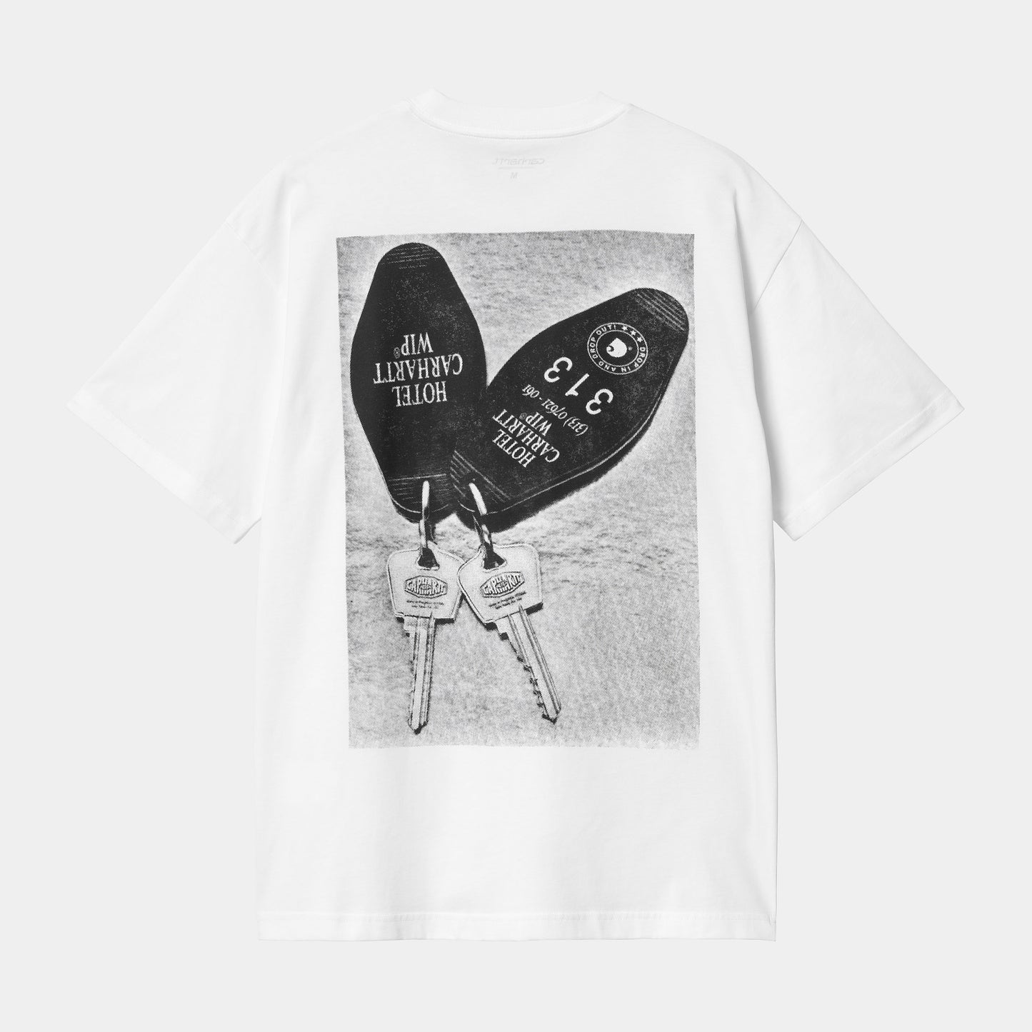 S/S HOTEL KEYS T-SHIRT - white/black