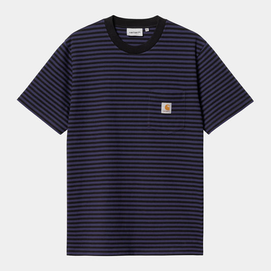 S/S VERNER POCKET T-SHIRT - black/aura