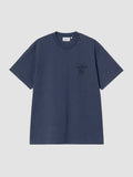 S/S VESTIGE T-SHIRT - blue stone washed