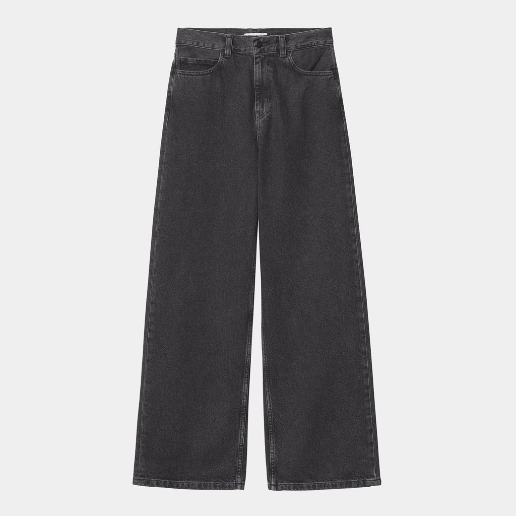 W' JANE PANT - black heavy stone wash