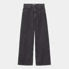 W' JANE PANT - black heavy stone wash