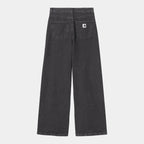 W' JANE PANT - black heavy stone wash